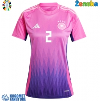 Njemačka Antonio Rudiger #2 Gostujuci Dres za Ženska EP 2024 Kratak Rukav